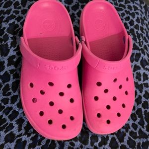Pre-loved, pink, Crocnand style Crocs!